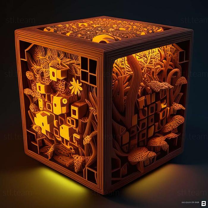 3D model Cube World game (STL)